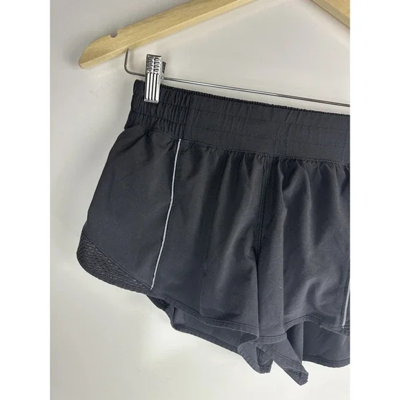 Lululemon Hotty Hot Short Reflective *2.5" Liner Stretch Black Women's Size 8 - Picture 4 of 15